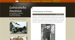 Desktop Screenshot of lesniczowka-smolnica.pl